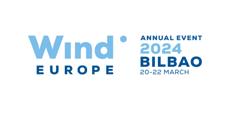 Logo de la feria WIND EUROPE en Bilbao